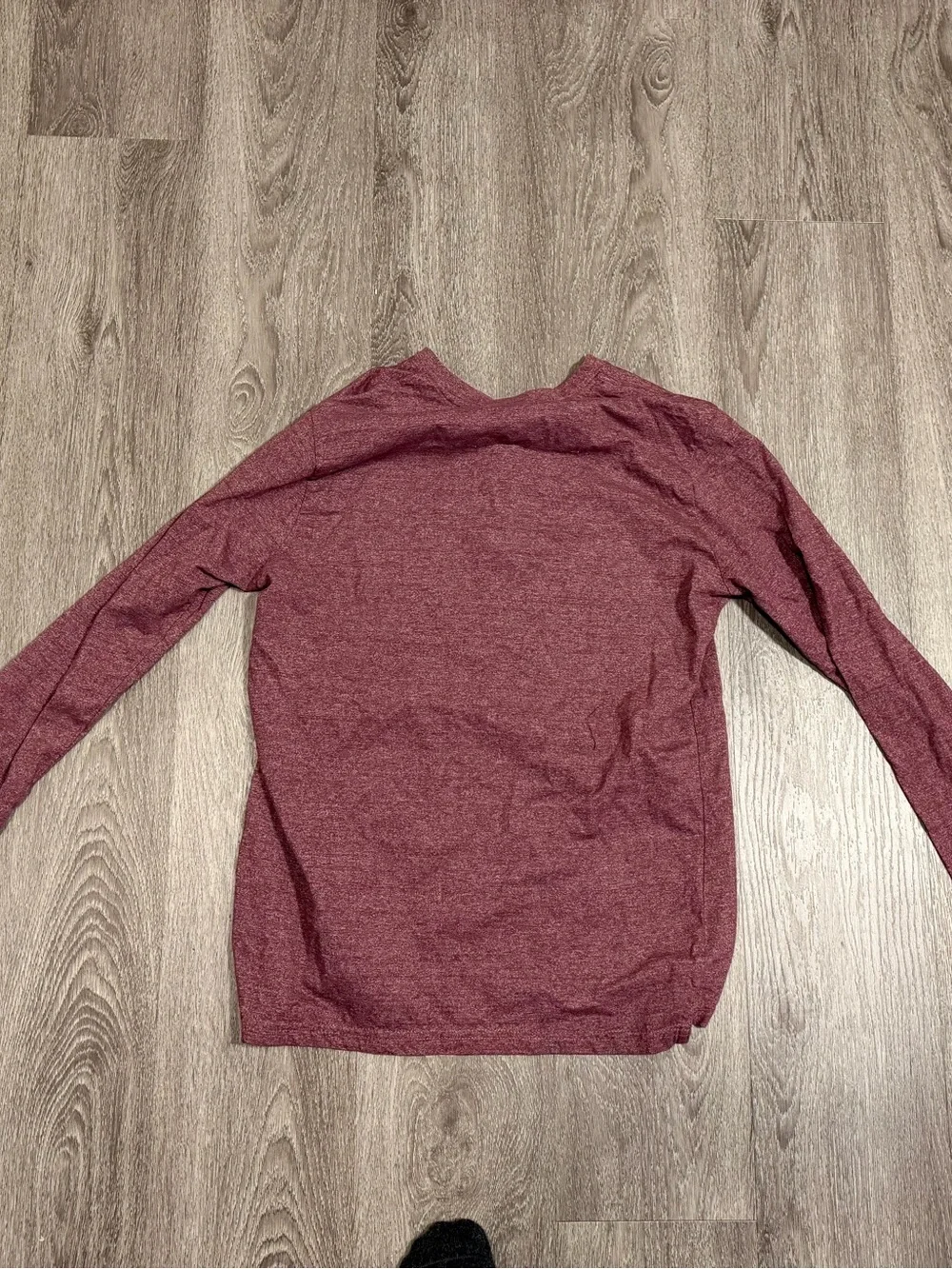True Religion Shirt Mens Medium Maroon Long Sleeve Henley Cotton Pullover Tee
